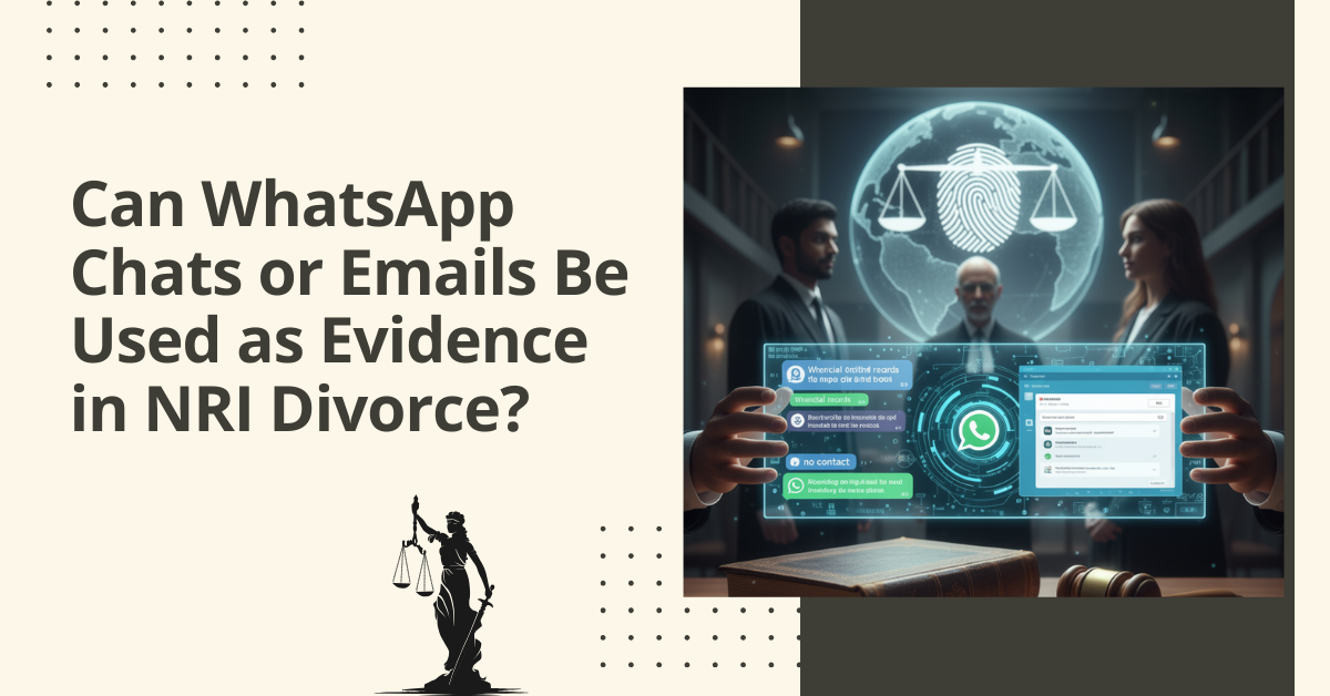 Can whatsapp chats or emails be used as evidence in nri divorce?