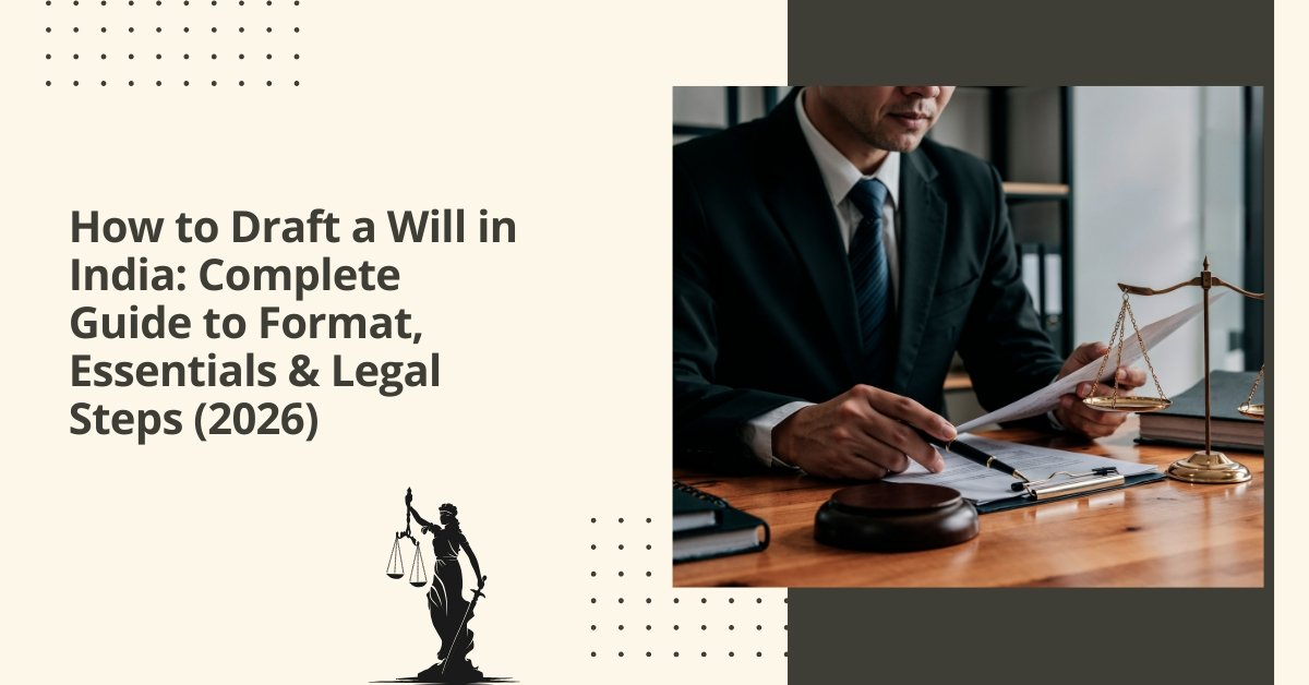 How to draft a will in india complete guide to format, essentials & legal steps (2026)