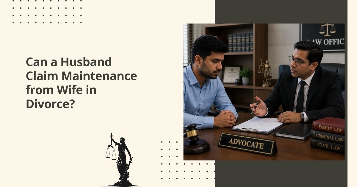 Can a husband claim maintenance from wife in divorce