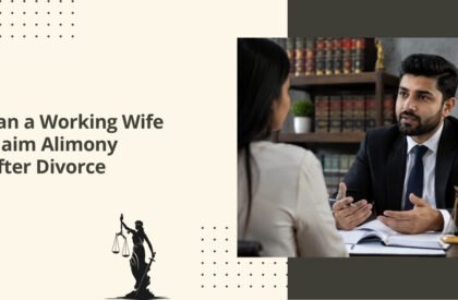 Can a working wife claim alimony after divorce