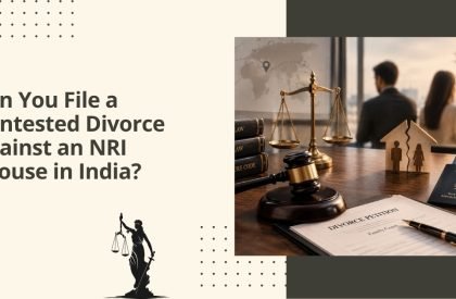 Can you file a contested divorce against an nri spouse in india