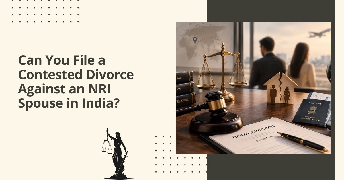 Can you file a contested divorce against an nri spouse in india